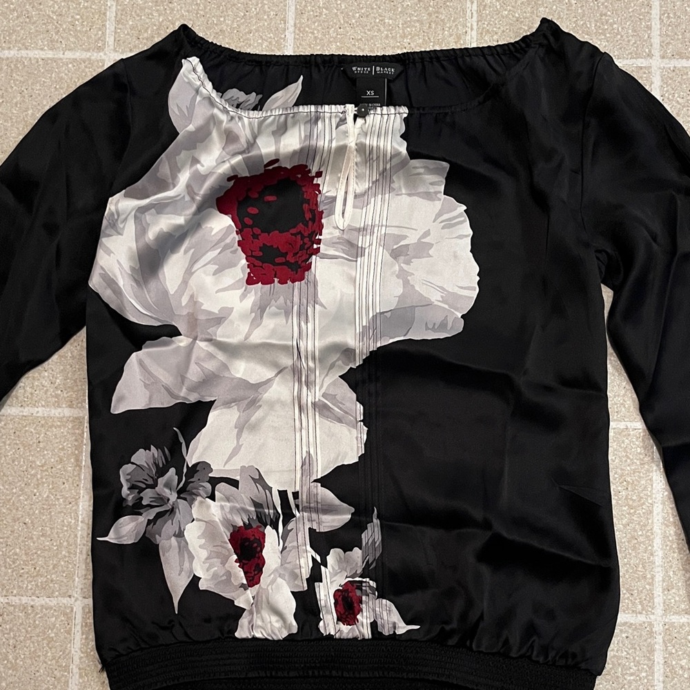 White House Black Market Silk Blouse